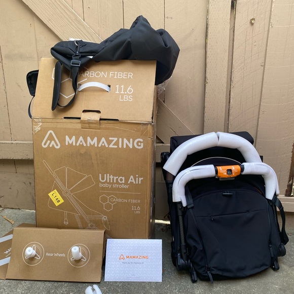 Mamazing 11.6 lb Ultra Air Lightweight Foldable Carbon Fiber Travel Stroller - Picture 10 of 16